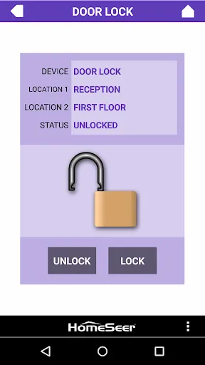 Capturas de tela do HS3Touch Client App