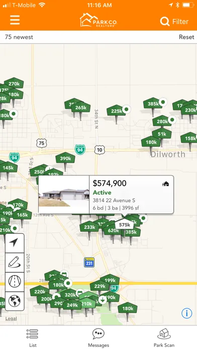 Скриншоты Park Co. Realtors Home Search