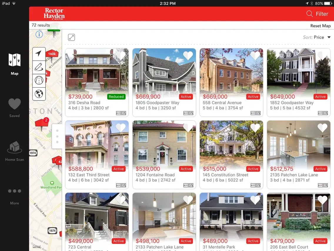 ภาพหน้าจอของ Rector Hayden Home Search iPad 