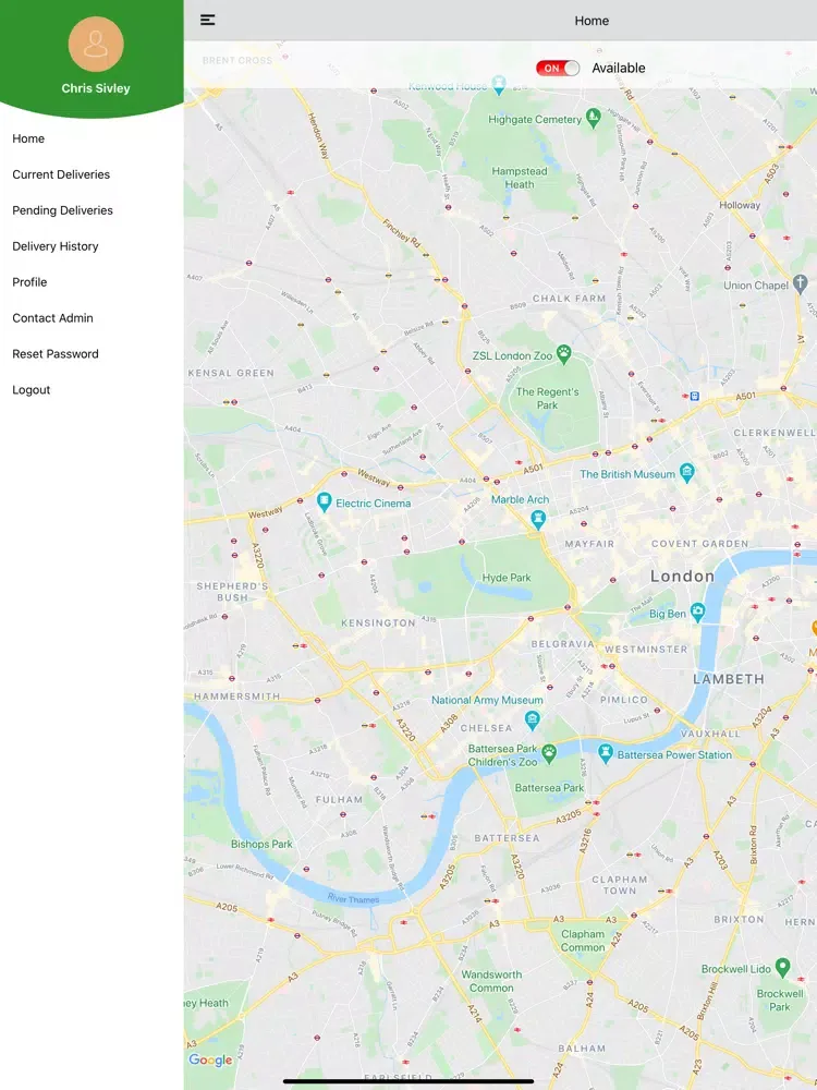 Tangkapan skrin Hometown 2 Go Driver iPad 