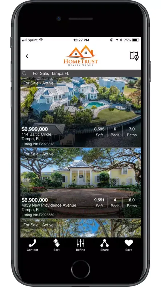 HomeTrust Realty Group Homes Screenshots