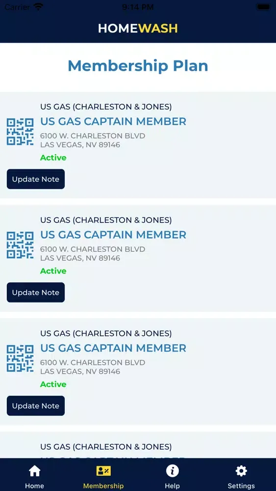 ภาพหน้าจอของ HomeWash-Car Wash Monthly Plan