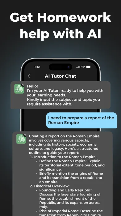 Capturas de pantalla de AI Homework Help: Math Solver