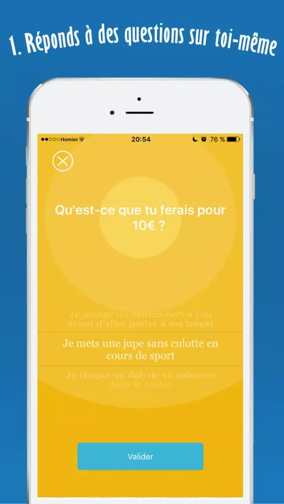 Capturas de pantalla de Homies - reconnais tes meilleurs amis à Neoma