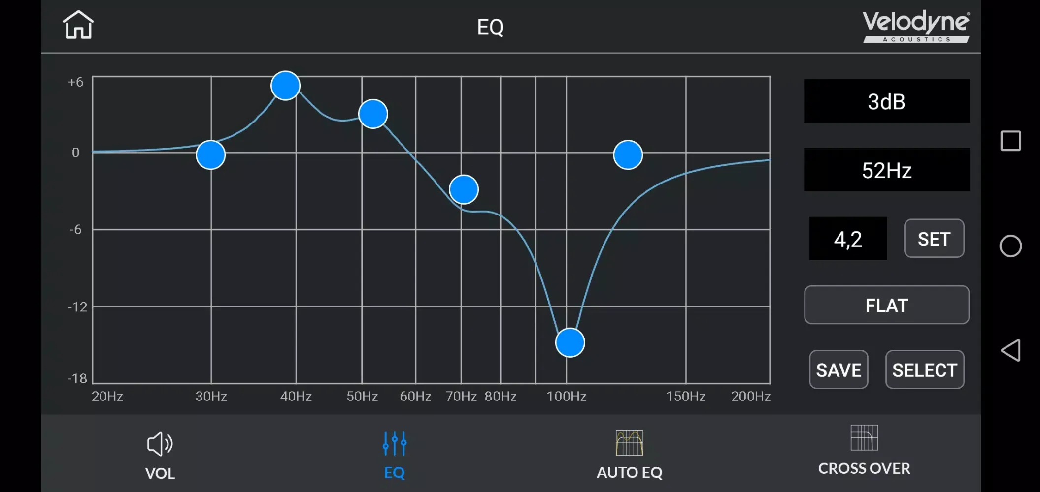 Velodyne Acoustics AutoEQ SUB 스크린샷