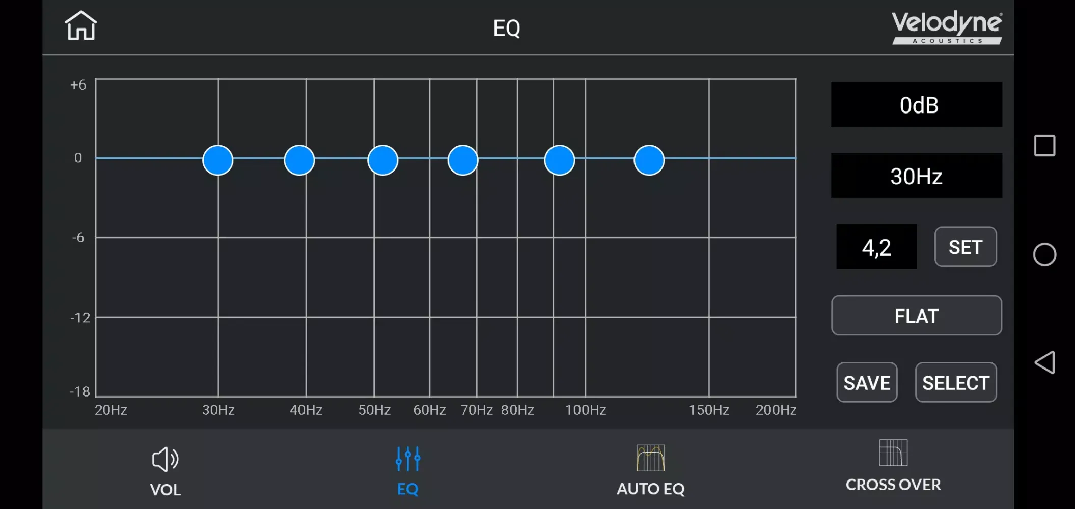 Velodyne Acoustics AutoEQ SUB 스크린샷