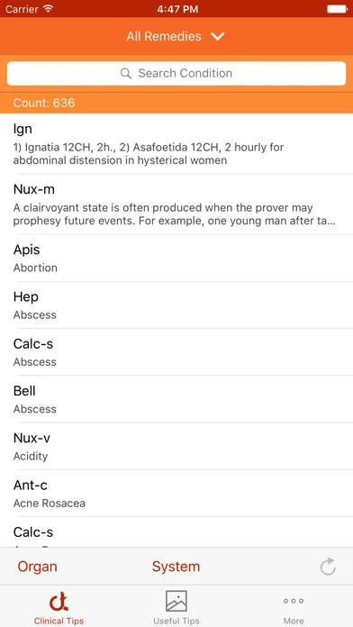 Homeopathy Clinical Tips Screenshots