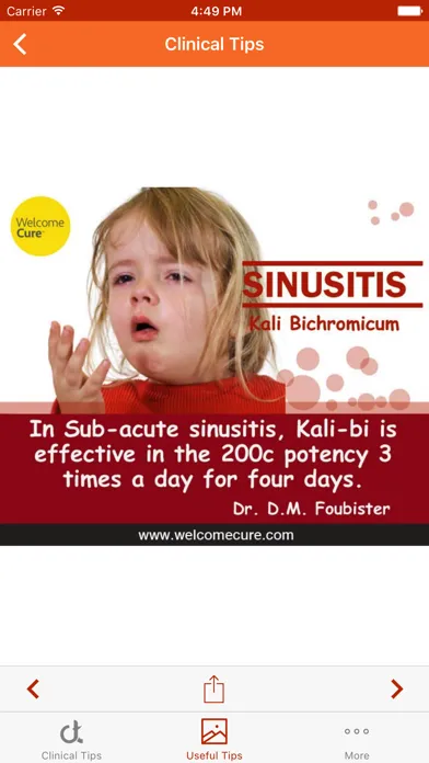 Homeopathy Clinical Tips Screenshots