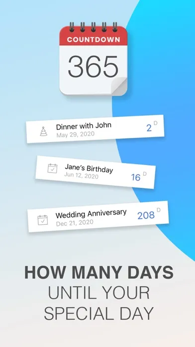 ภาพหน้าจอของ Countdown Timer - Day counter