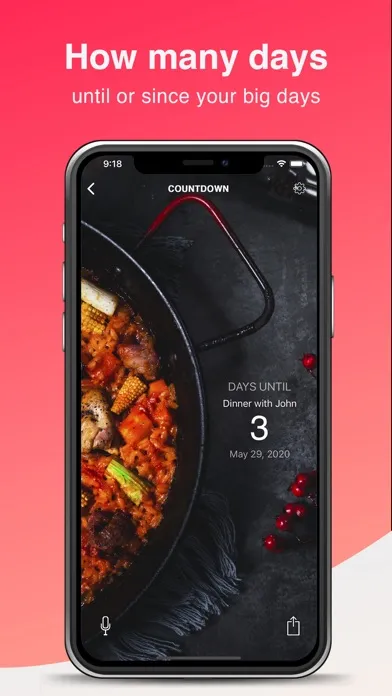 ภาพหน้าจอของ Countdown Timer - Day counter