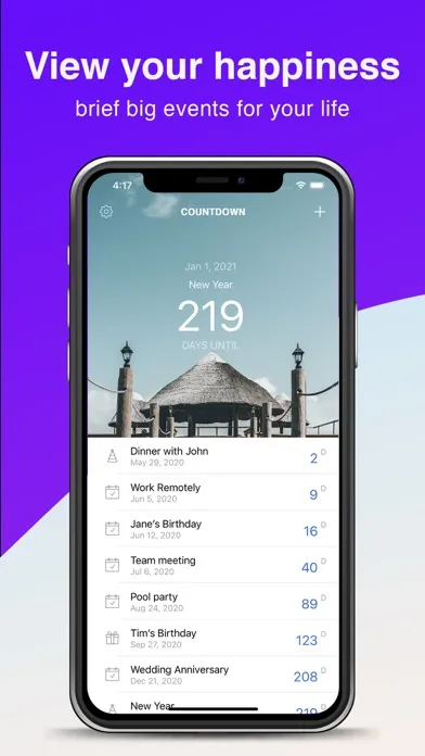 ภาพหน้าจอของ Countdown Timer - Day counter