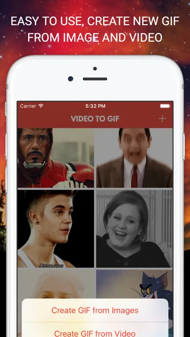 Video to Gif - Best Photo Sharing Site, Hiralious Text Animated Gifs, Create Moments Looping Photos Screenshots