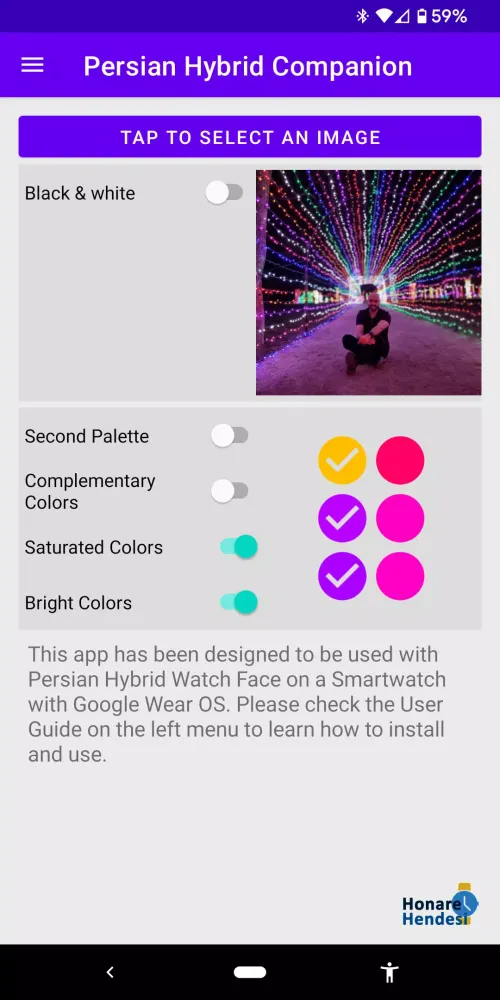 Persian Hybrid Watch Face Tile Screenshots