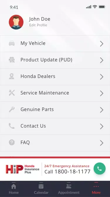 HondaTouch سکرین شاٹس