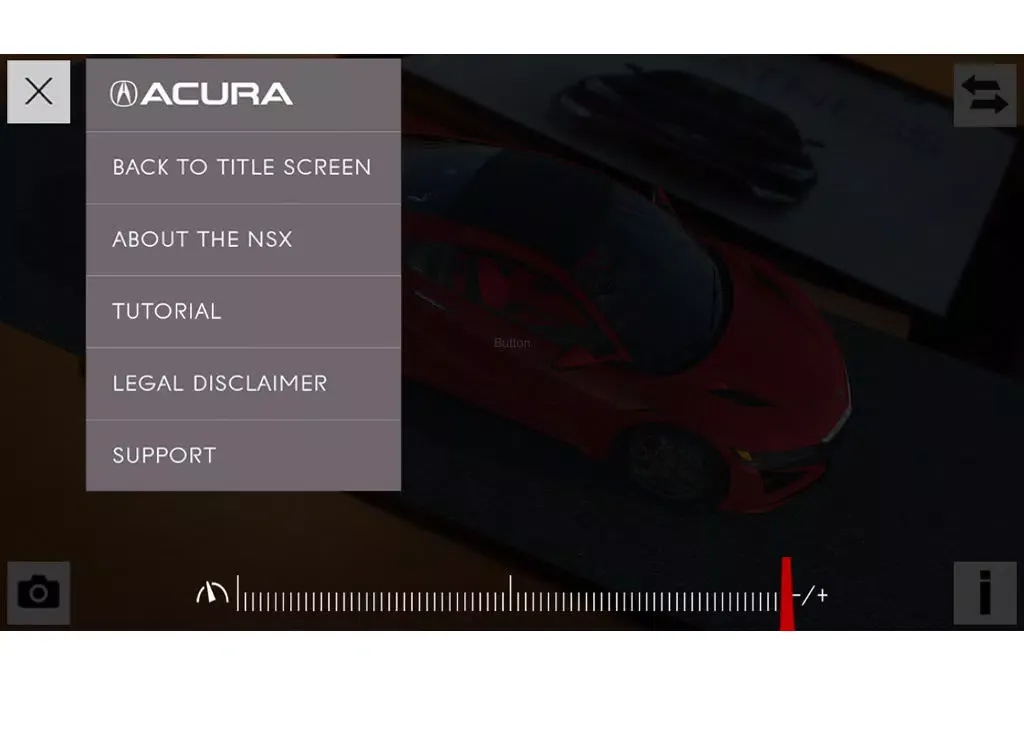 Capturas de pantalla de ACURA NSX eXperience iPad 