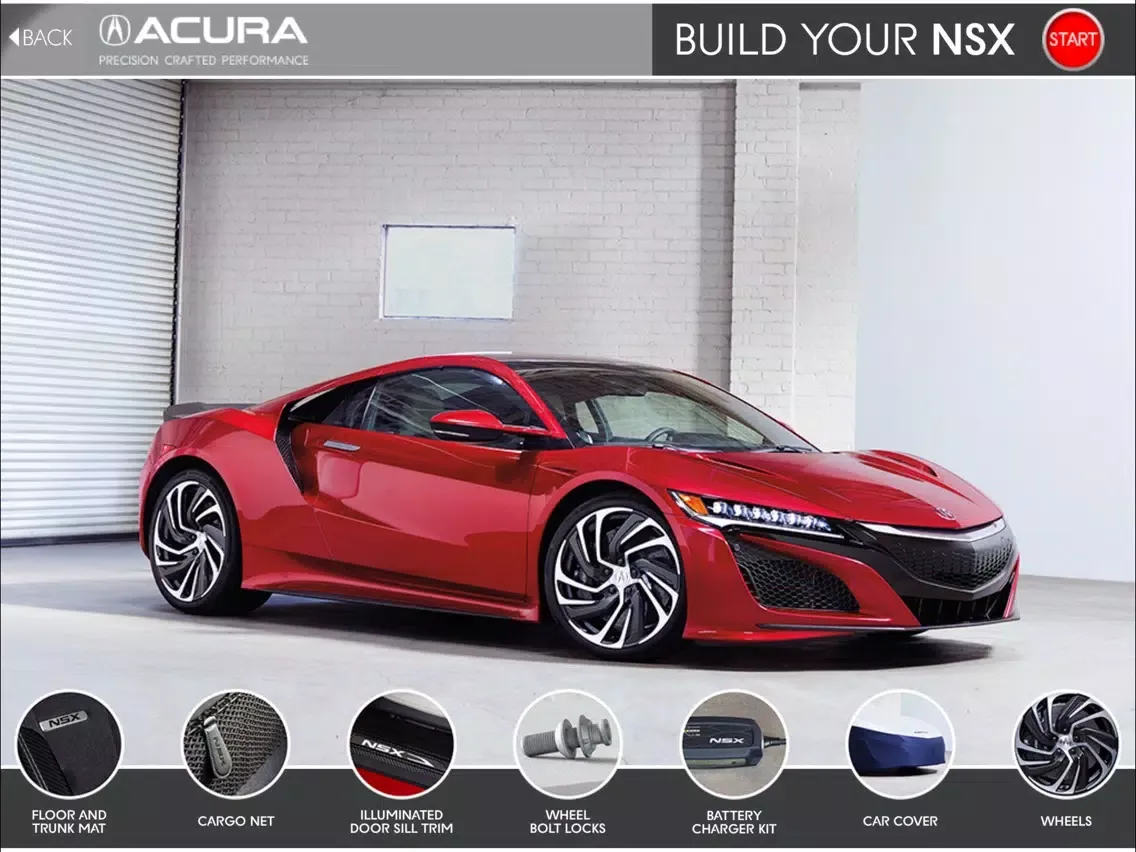 Capturas de tela do Acura Accessories iPad 