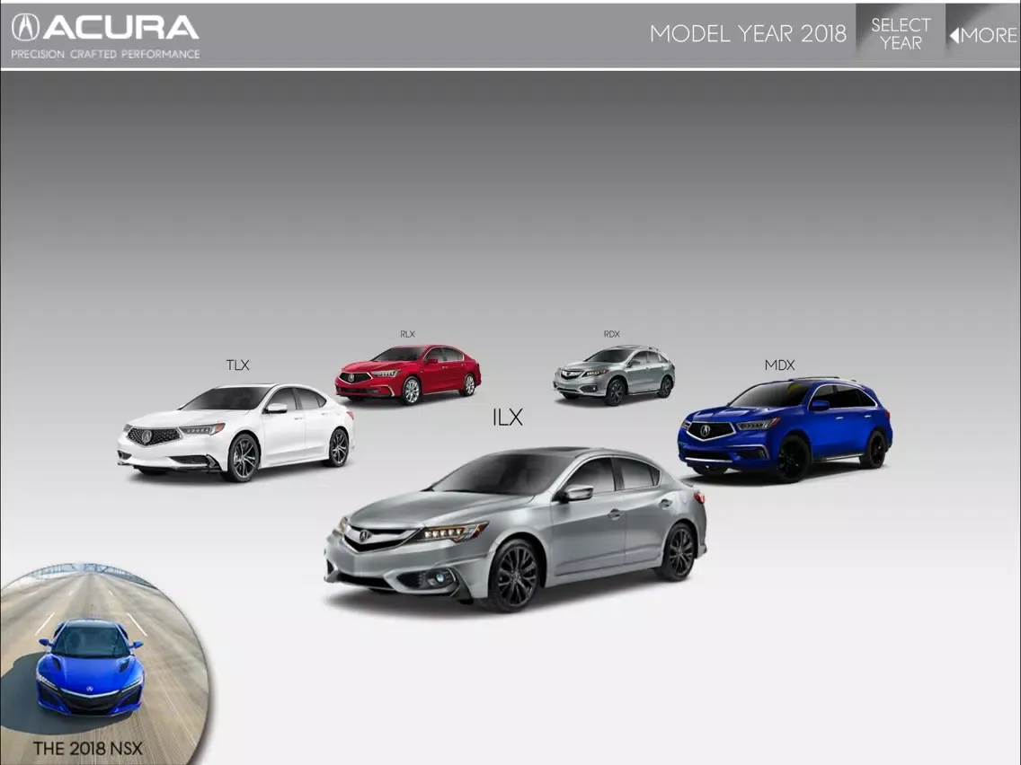 Capturas de tela do Acura Accessories iPad 