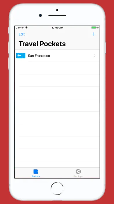 Tangkapan skrin Travel Budget Control