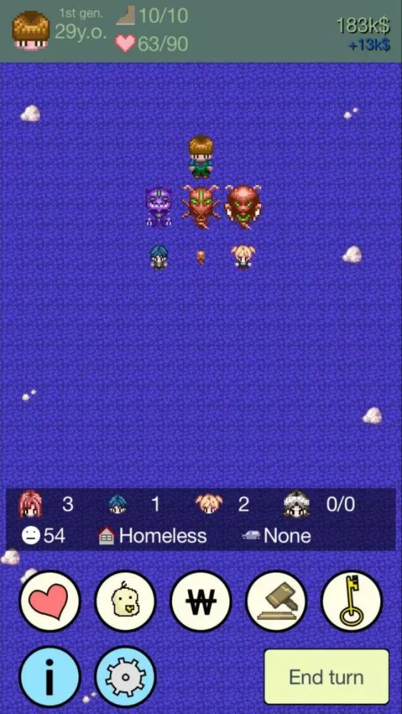 Capturas de tela do Age of Procreation DX