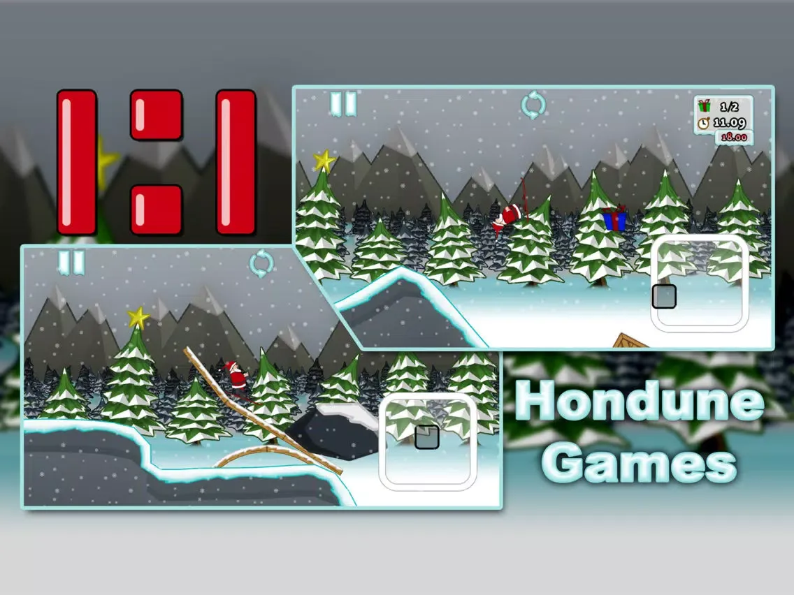 Capturas de tela do Santa's Slippery Slope iPad 