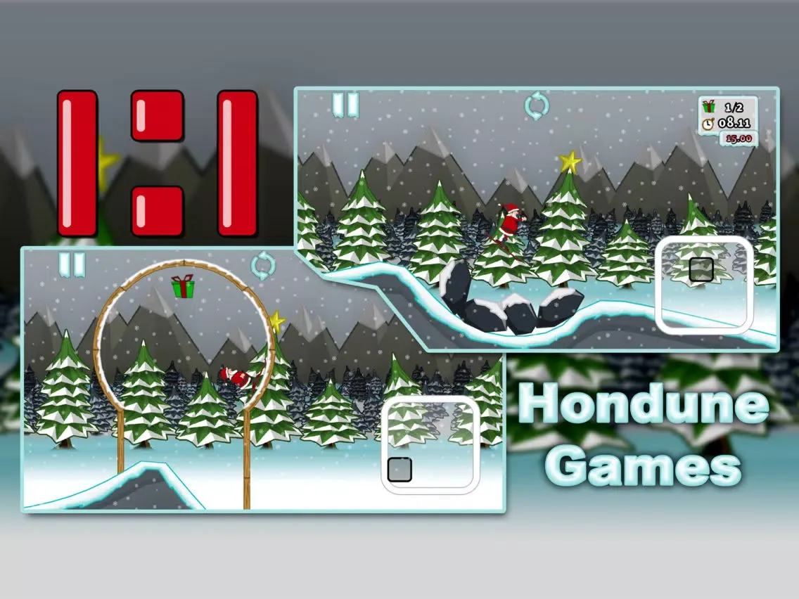 Capturas de tela do Santa's Slippery Slope iPad 