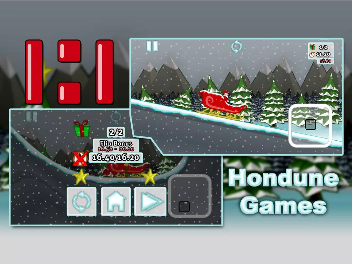 Capturas de tela do Santa's Slippery Slope iPad 