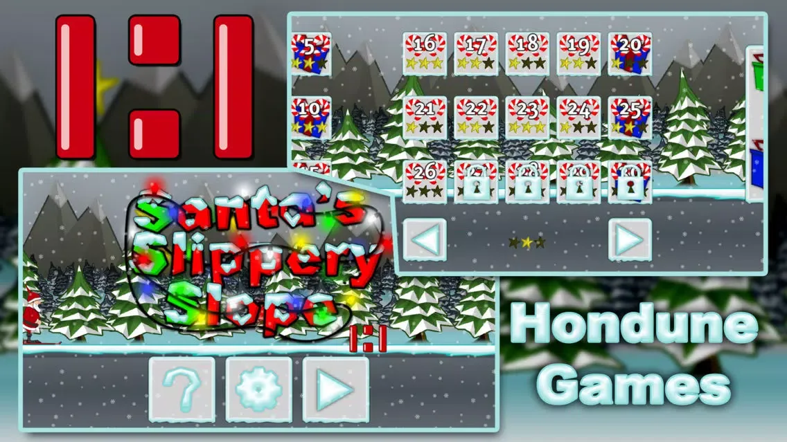 Capturas de tela do Santa's Slippery Slope