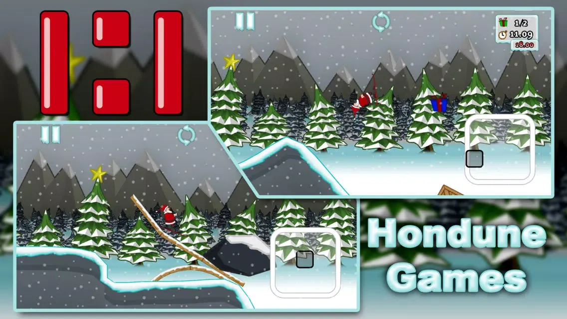 Capturas de tela do Santa's Slippery Slope