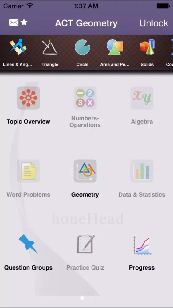 Screenshot di Geometry for the ACT ® Test