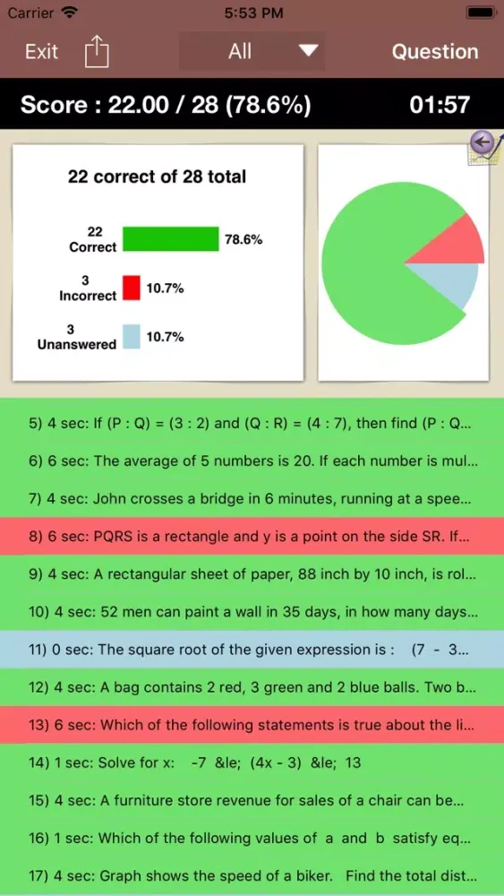 Zrzuty ekranu Math for GRE® Test