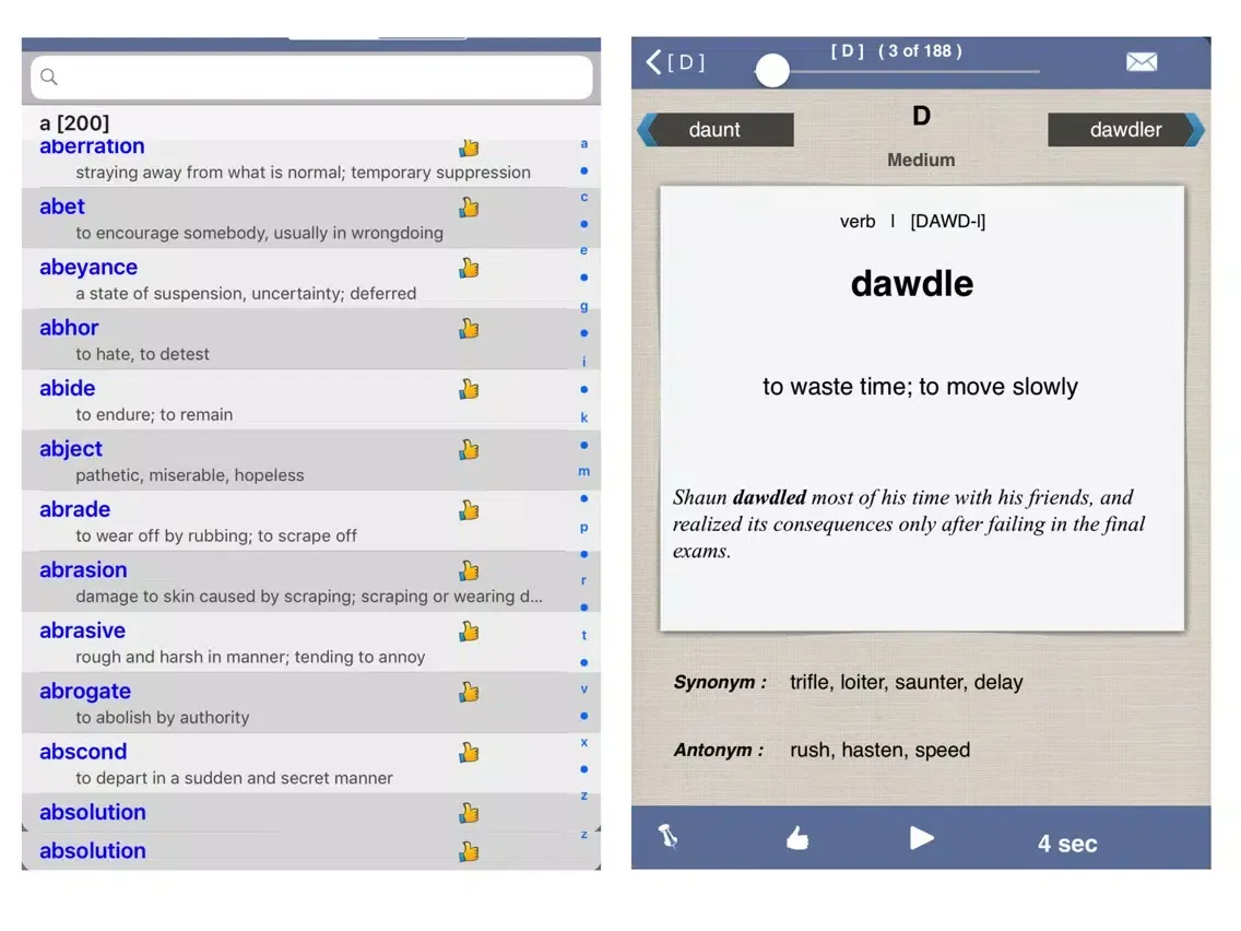 Tangkapan layar PSAT English Lite iPad 