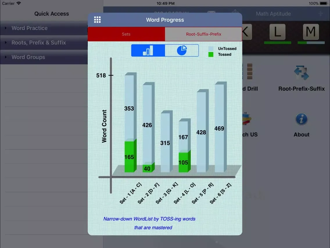 Tangkapan layar PSAT English Lite iPad 