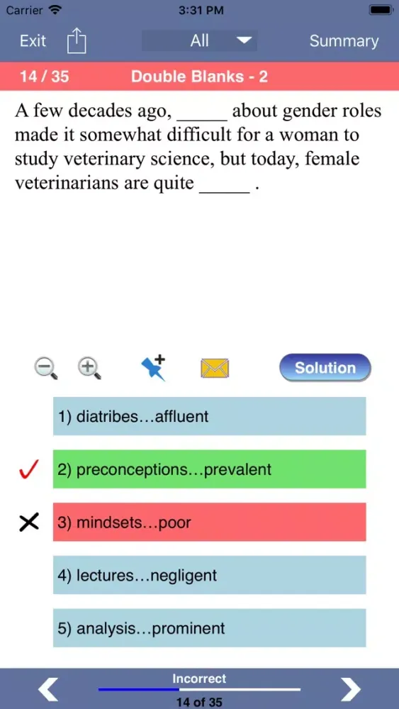 Tangkapan layar PSAT English Lite