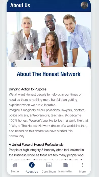 The Honest Network स्क्रीनशॉट