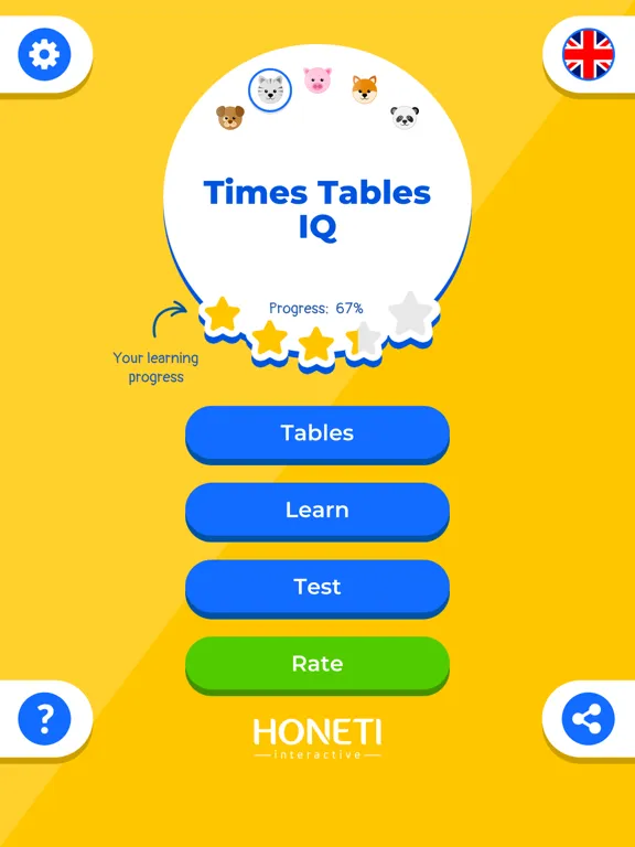 Tangkapan skrin Times Tables Multiplication IQ iPad 