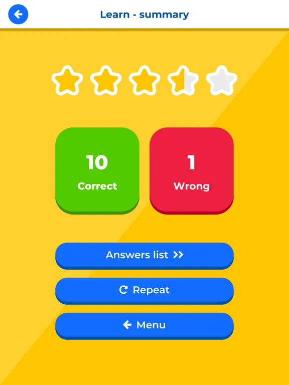 Tangkapan skrin Times Tables Multiplication IQ iPad 