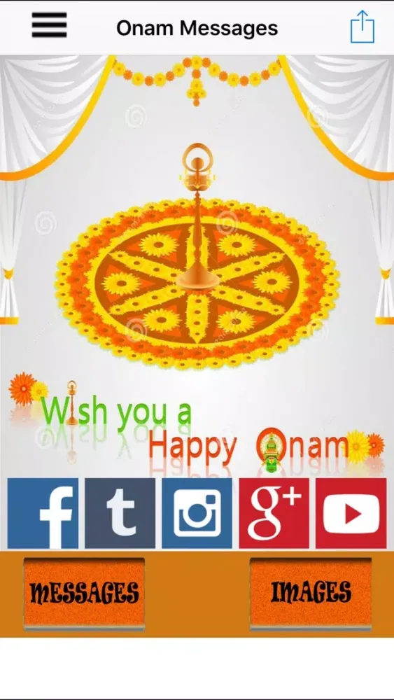 Capturas de tela do Onam Sms Images & Messages Latest Collection