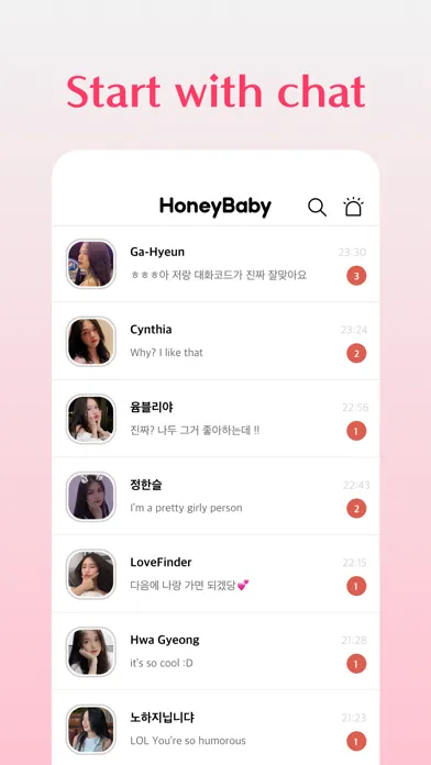 HoneyBaby - Talk and date স্ক্রিনশট