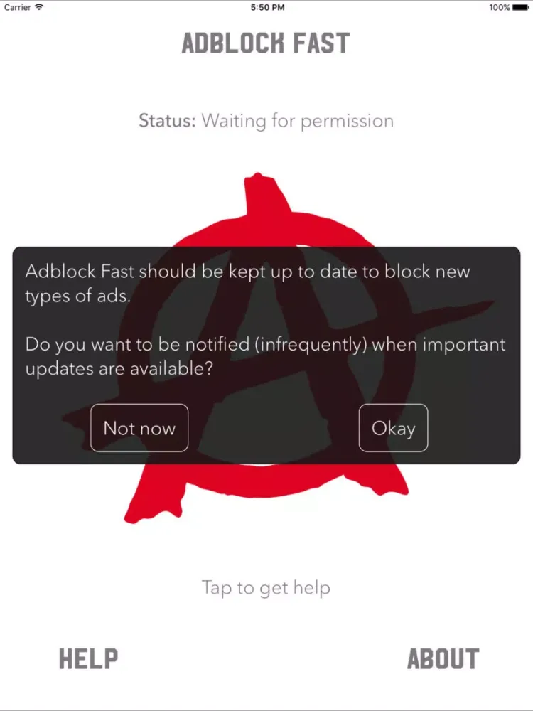 Ảnh chụp màn hình của Super AdBlocker iPad 