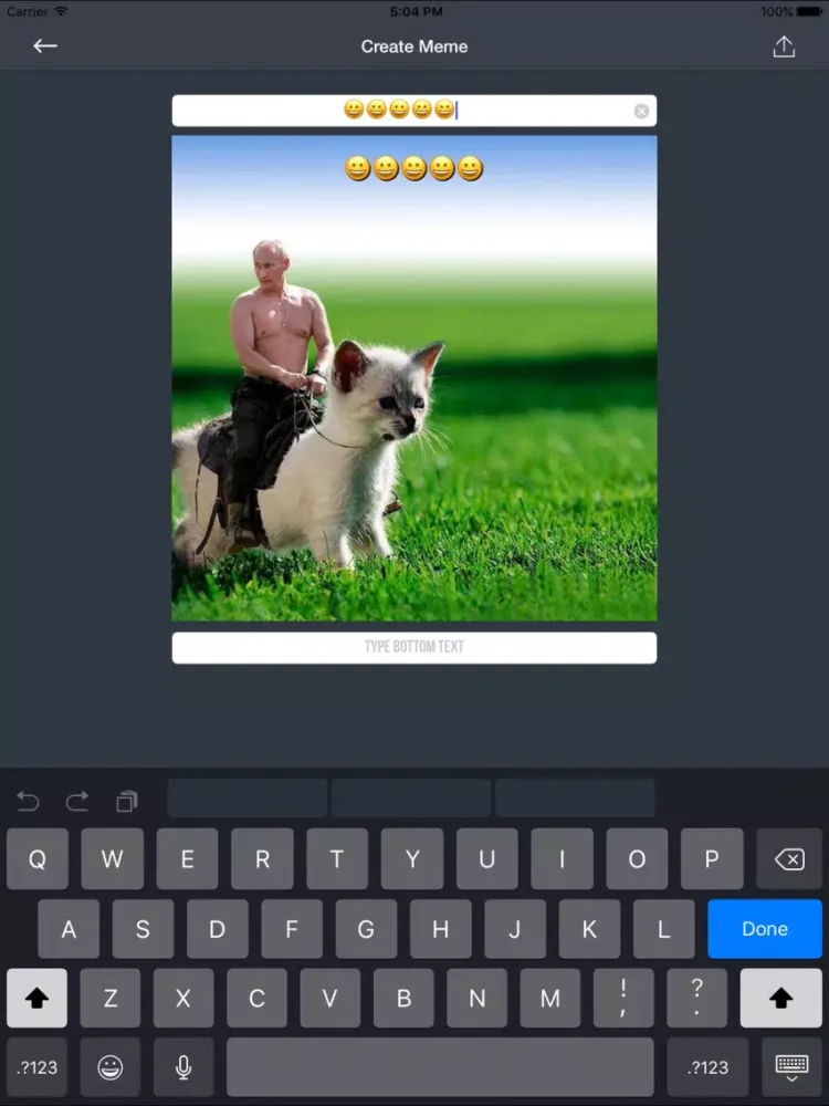 ภาพหน้าจอของ Making Memes iPad 