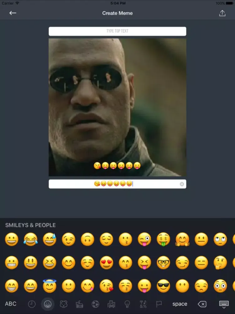 ภาพหน้าจอของ Making Memes iPad 