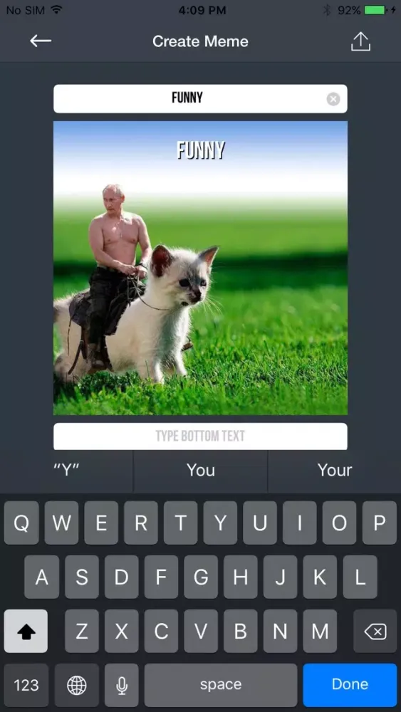 ภาพหน้าจอของ Making Memes