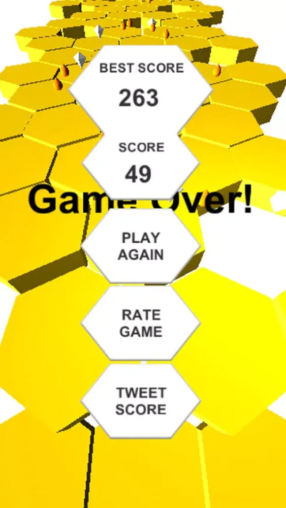 ZIG ZAG HONEYCOMB - Most simple infinite boom smash hit arcade game! Ekran Görüntüleri