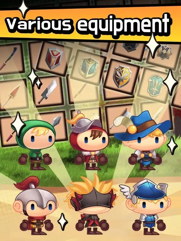 Captures d'écran de Sudden Warrior (Tap Rpg) iPad 