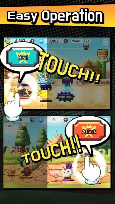 Captures d'écran de Sudden Warrior (Tap Rpg)