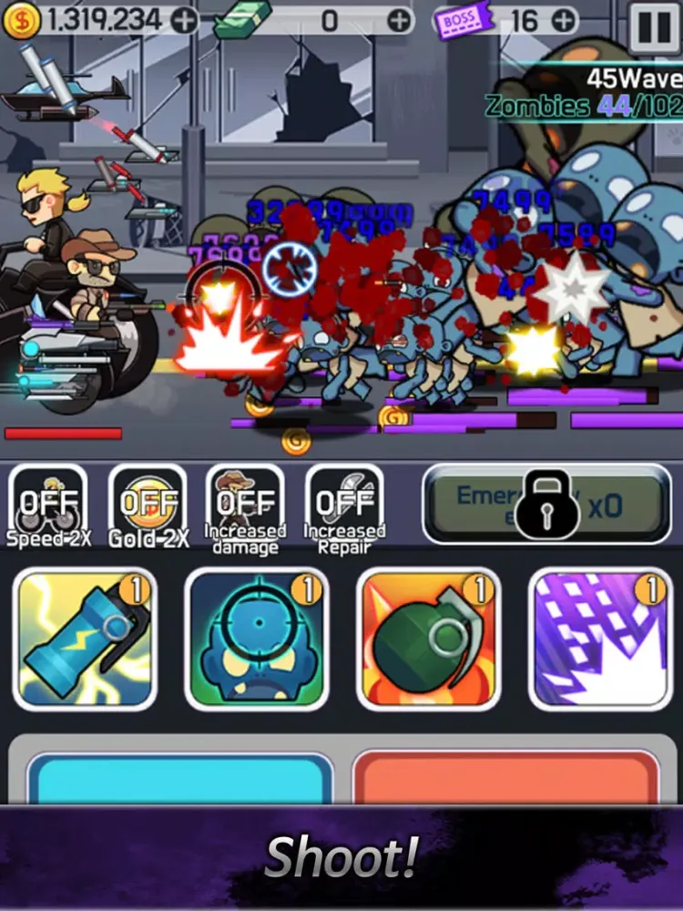 Captures d'écran de Zombie Shooter: Tap Defence iPad 