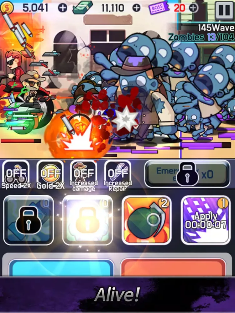 Captures d'écran de Zombie Shooter: Tap Defence iPad 