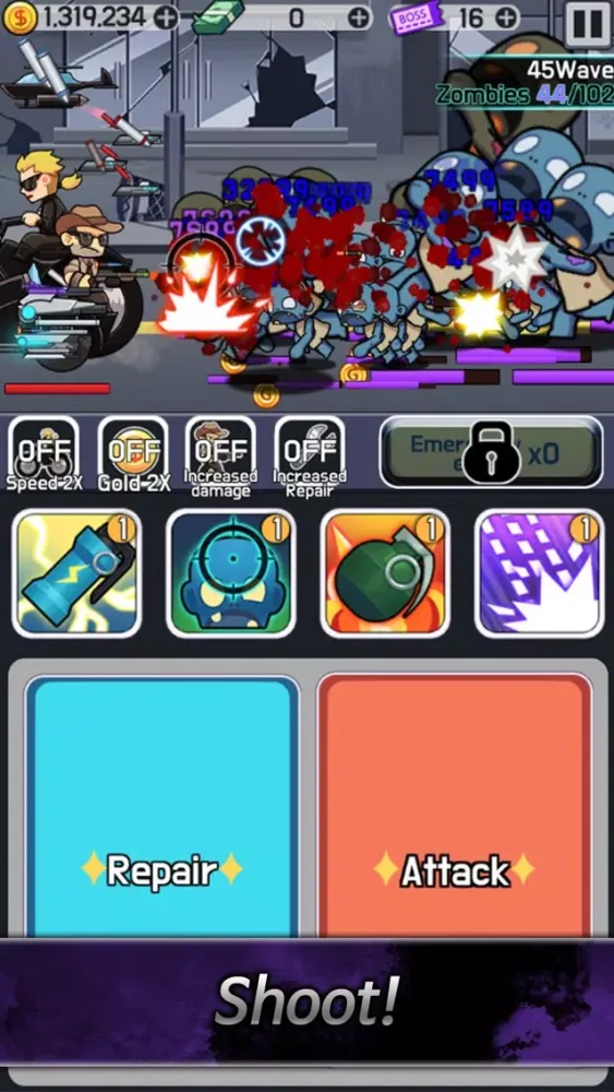 Captures d'écran de Zombie Shooter: Tap Defence