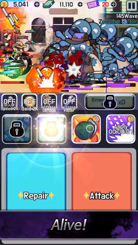 Captures d'écran de Zombie Shooter: Tap Defence