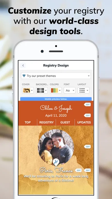 Honeyfund Wedding Registry স্ক্রিনশট